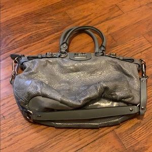 Grey COACH leather bag